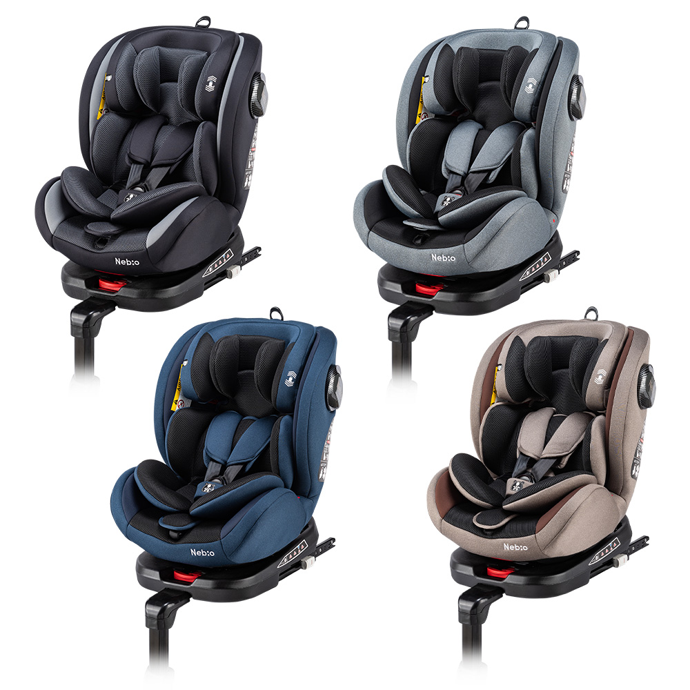 完成品 回転式 0~11歳まで ISOFIX ターンピット ネビオ Nebio グレー